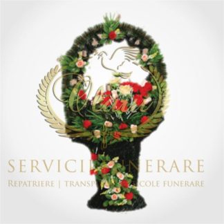 Coșuleț  funerar Artificial C32F rosu+alb